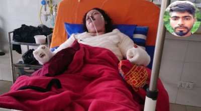 স্বামীর দেওয়া আগুনে